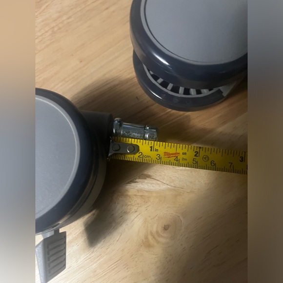 Grey Locking Caster for Training Tables - Picture 2 of 5